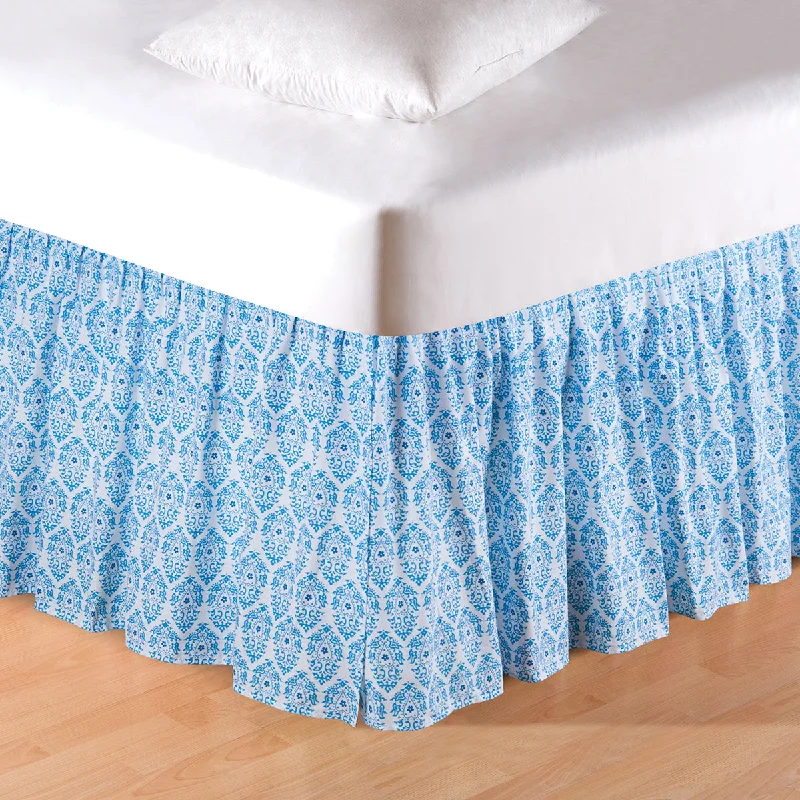 Bed skirts with a vintage - inspired patternMadeline Bed Skirt
