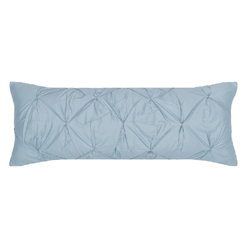 Velvet Pillows for a Touch of EleganceThe French Blue Pintuck Extra Long Lumbar Throw Pillow