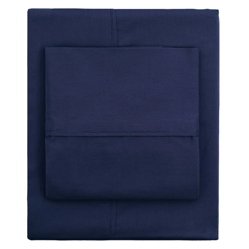 Fitted Sheets with Reinforced Corners for Long - Lasting UseThe Navy Blue 400 Thread Count Sheets Fitted Sheets with Reinforced Corners for Long - Lasting UseThe Navy Blue 400 Thread Count Sheets