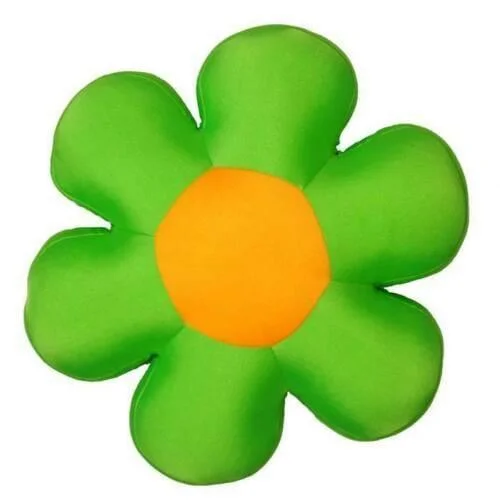 Lumbar Support Pillows for Car SeatsDaDa Bedding Squishy & Soft Groovy Flower Throw Micro-Bead Cushion Pillow - Green - 18"