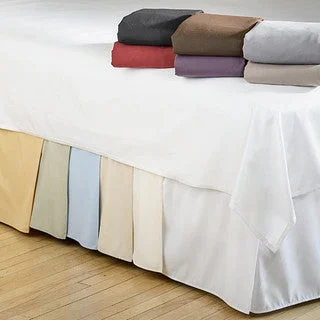 Bed skirts with a ruffled tiered designFull XXL Bed Skirt 50% Cotton 200 Thread Count