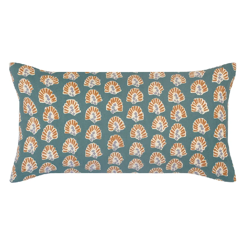 Square Pillows for Modern Home DecorThe Teal and Burnt Orange Sunrise Throw Pillow