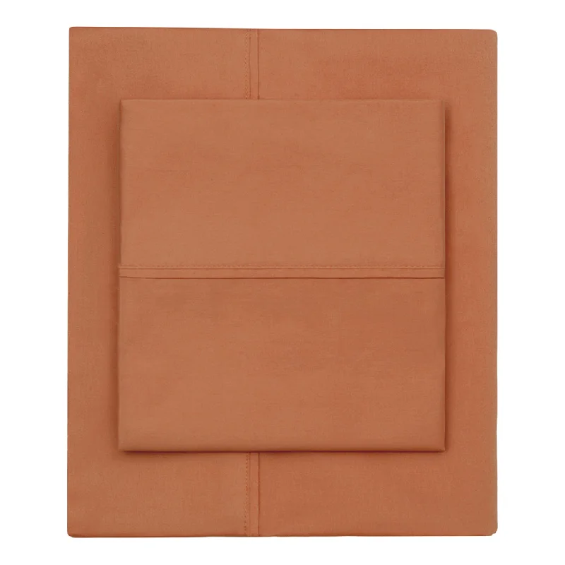 Twin - Size Sheet Sets with a Pillow ProtectorBurnt Orange 400 Thread Count Sheet Set (Fitted, Flat, & Pillow Cases) Twin - Size Sheet Sets with a Pillow ProtectorBurnt Orange 400 Thread Count Sheet Set (Fitted, Flat, & Pillow Cases)