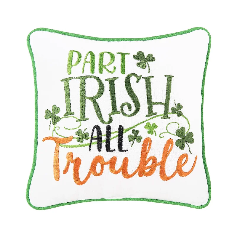 Square Pillows for Modern Home DecorPart Irish All Trouble Mini Pillow