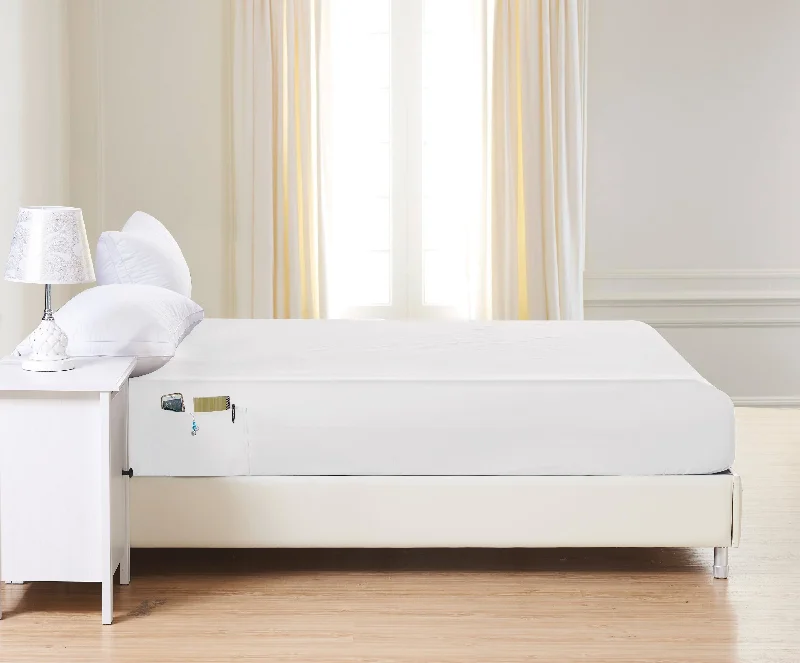 Thermal - Regulating Bamboo Sheets for All - Season ComfortElegant Comfort Elevated 6-Pack Deep Pocket Fitted Sheets - Double Sided Storage Pockets