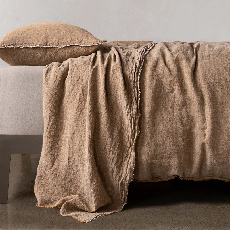 Sheet Sets with Multiple Pillowcase OptionsFlocca Linen Flat Sheet - Brun