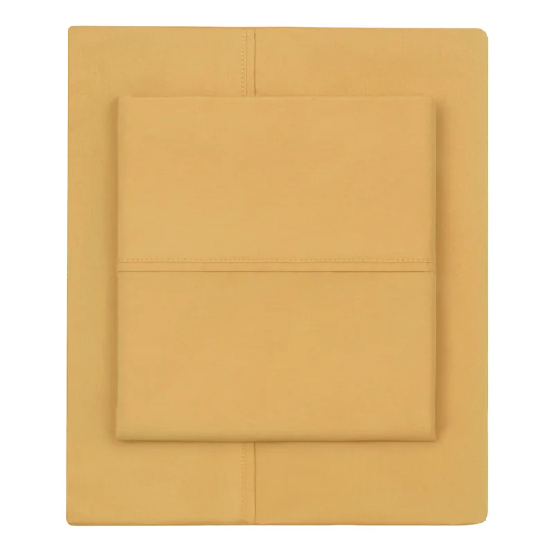 Queen - Size Sheet Sets with a European Pillowcase SetOchre 400 Thread Count Sheet Set (Fitted, Flat, & Pillow Cases) Queen - Size Sheet Sets with a European Pillowcase SetOchre 400 Thread Count Sheet Set (Fitted, Flat, & Pillow Cases)
