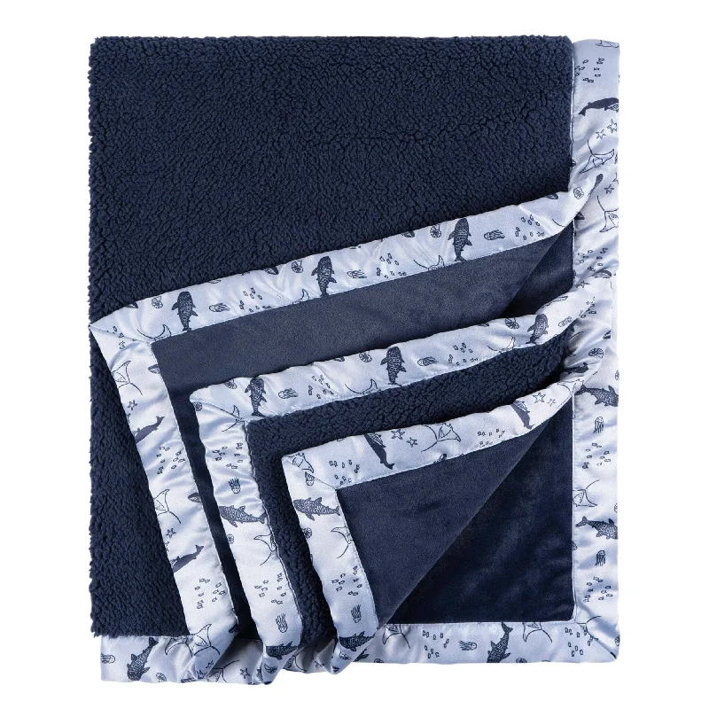 Pet - friendly machine washable dog blankets​Queen - size blankets for standard - sized bedsCoastal Calm Plush Blanket