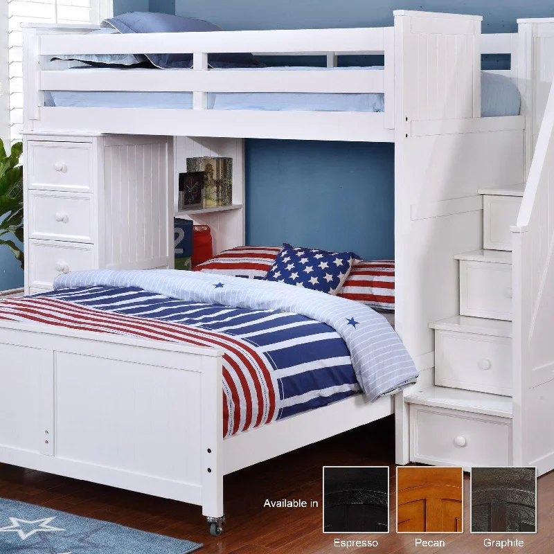 Queen - size mattresses for couples and standard bedroomsLakeshore Twin/Full Multi-Function with Stairs