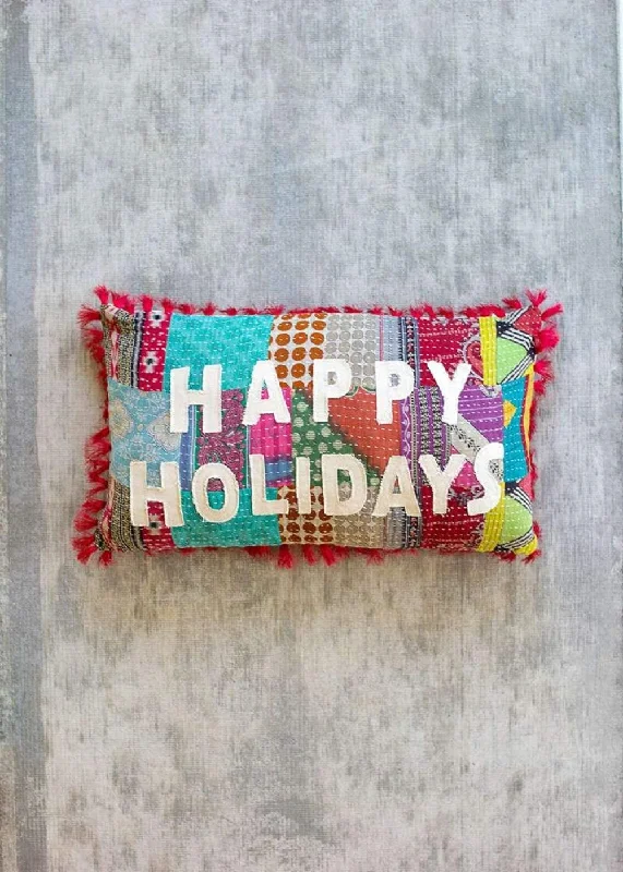 Pregnancy Pillows for Expectant MothersKalalou NRV2254 Happy Holiday Kantha Pillow