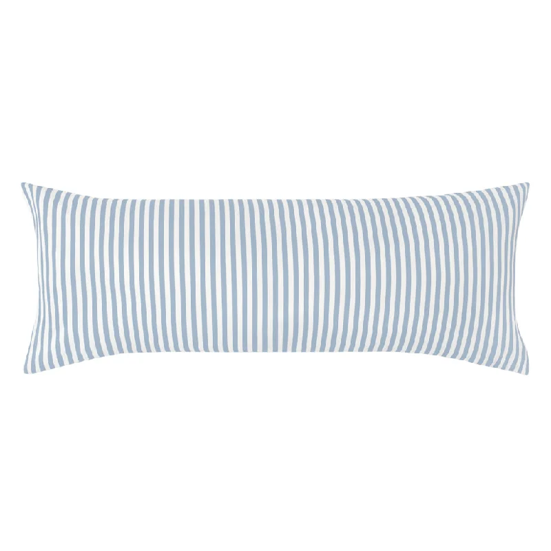 Back Support Pillows for Office ChairsThe French Blue Striped Extra Long Throw Pillow