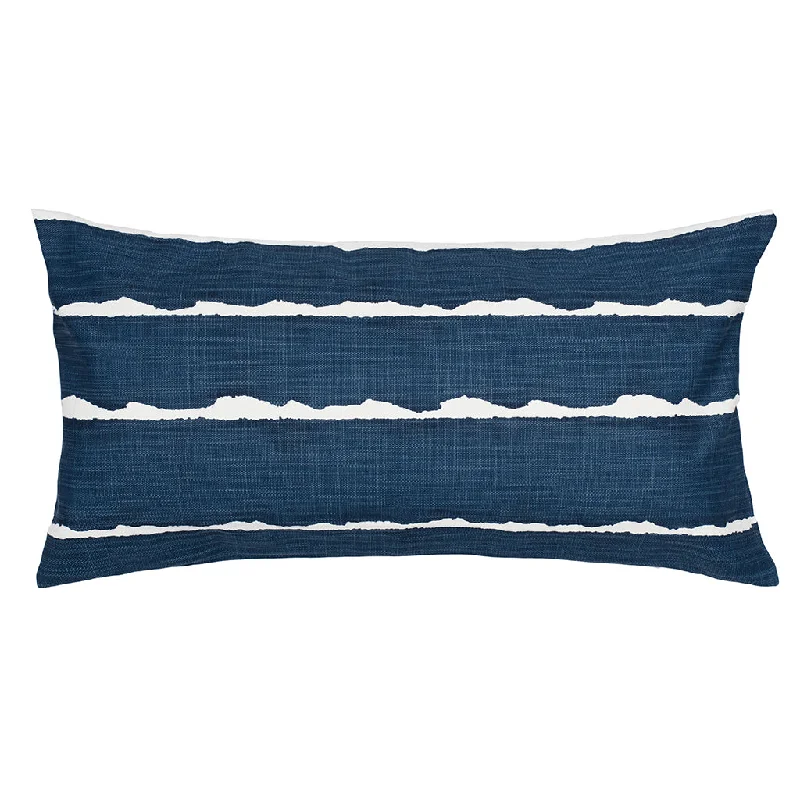Plush Pillows for a Cozy BedNavy Modern Lines Throw Pillow