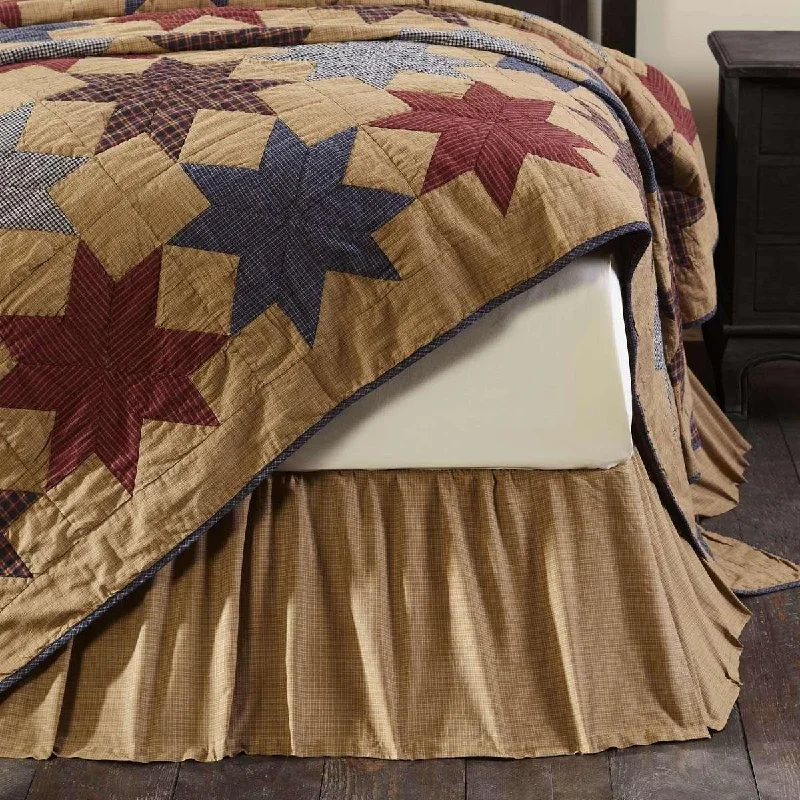 Bed skirts with a unicorn - themed print for kids' bedsKindred Star King Bed Skirt VHC Brands Bed skirts with a unicorn - themed print for kids' bedsKindred Star King Bed Skirt VHC Brands