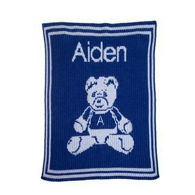 Traditional patchwork quilted bed blankets​Cotton blankets for breathability and a lightweight feelTeddy Bear & Name Blanket Stroller Blanket or Baby Blanket