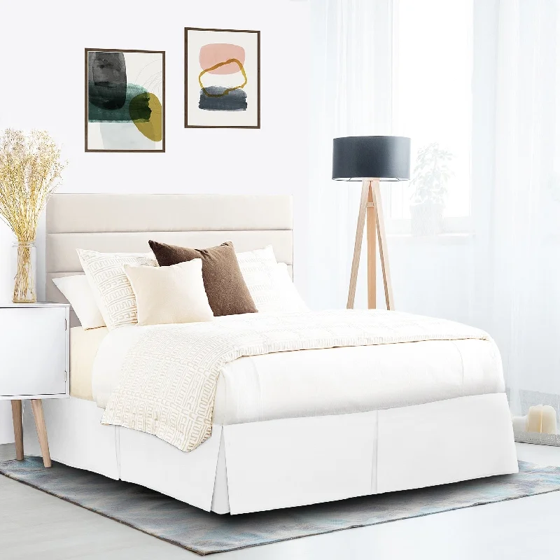 Checkered bed skirts for a classic patternClara Clark Pleated Bed Skirt-14 inch Tailored Drop - Soft Double Brushed Premium Microfiber Ruffle Bed Skirt - Includes 8 Pins Checkered bed skirts for a classic patternClara Clark Pleated Bed Skirt-14 inch Tailored Drop - Soft Double Brushed Premium Microfiber Ruffle Bed Skirt - Includes 8 Pins