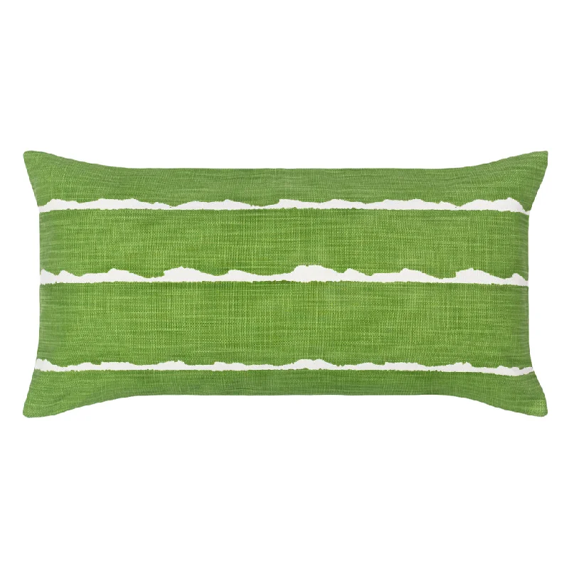 Round Pillows for Boho-Style InteriorsThe Green Modern Lines Throw Pillow