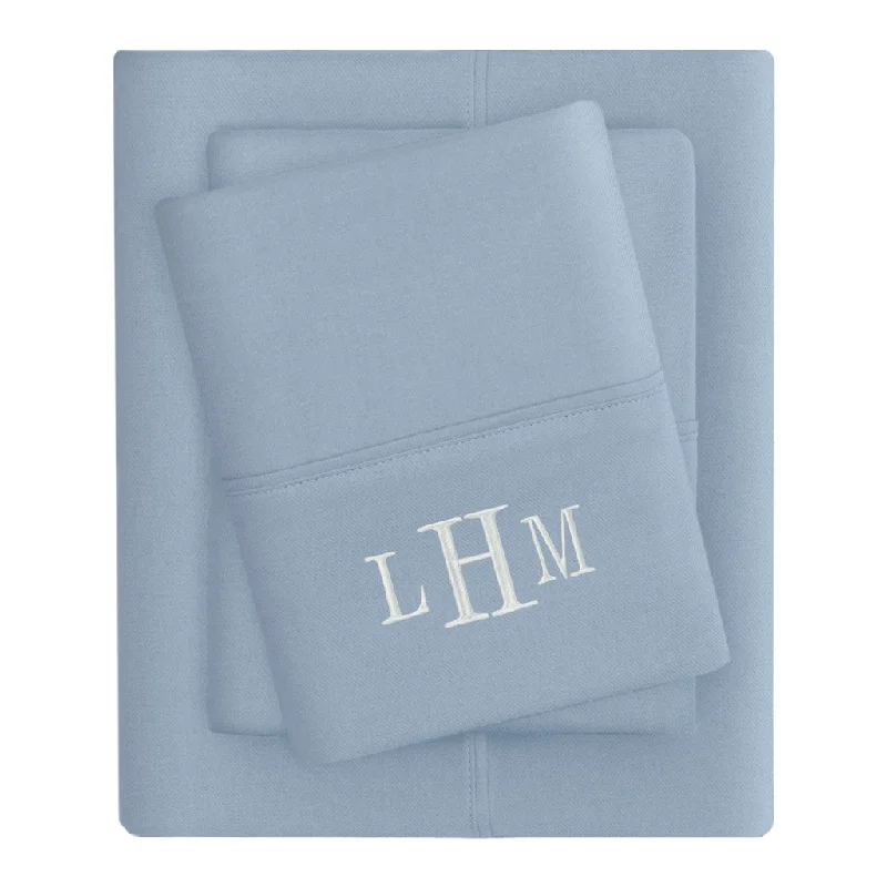 Anti - Pill Microfiber Sheets for a Smooth AppearanceFrench Blue Flannel Sheet Set (Fitted, Flat, & Pillow Cases) Anti - Pill Microfiber Sheets for a Smooth AppearanceFrench Blue Flannel Sheet Set (Fitted, Flat, & Pillow Cases)