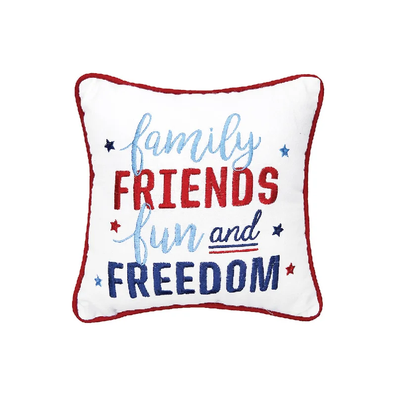 Kids Pillows with Fun DesignsFamily Friends Freedom Mini Pillow