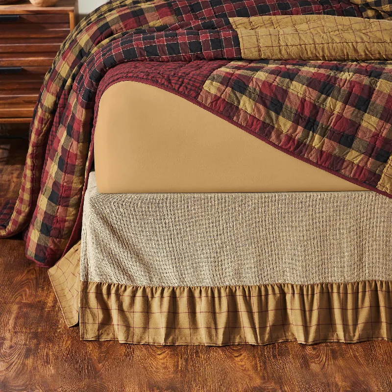 Bed skirts with a bohemian - inspired patternConnell Ruffled Queen Bed Skirt 60x80x16