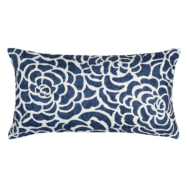 Cooling Pillows for Hot SleepersNavy Peony Throw Pillow