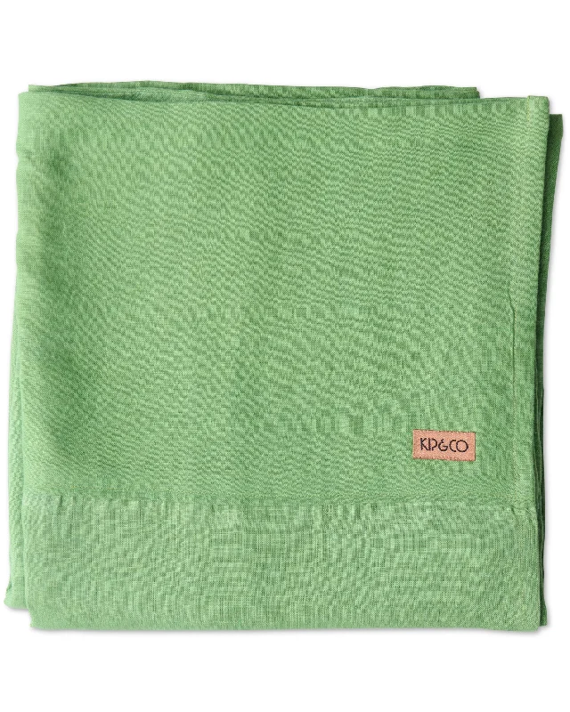 Quilted Cotton Sheets for a Warm and Inviting BedGreen Tea Linen Flat Sheet