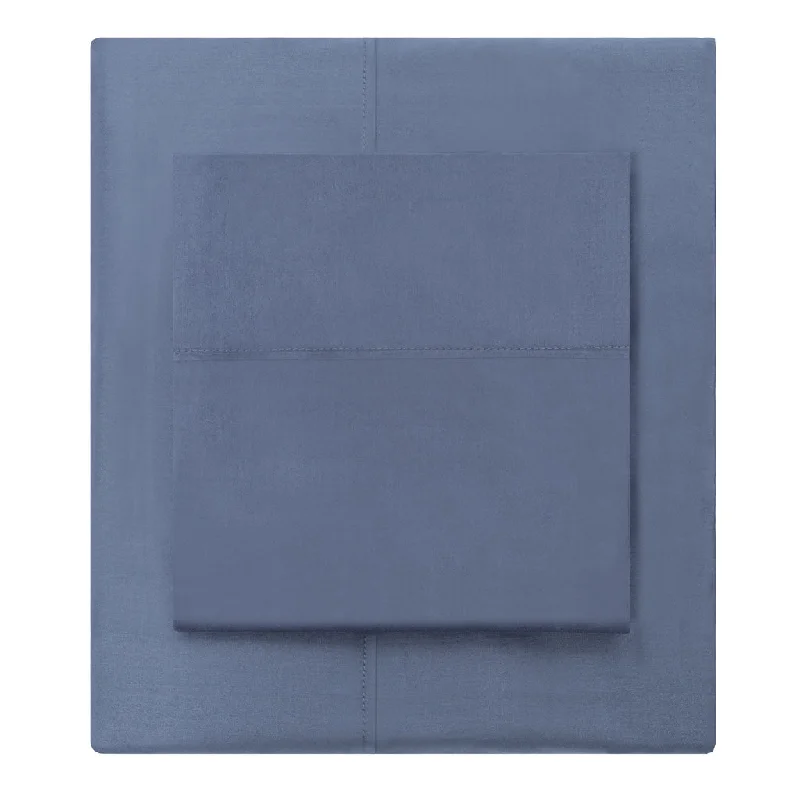 Jersey - Knit Sheets for a Comfortable and Casual BedSlate Blue 400 Thread Count Sheet Set (Fitted, Flat, & Pillow Cases)