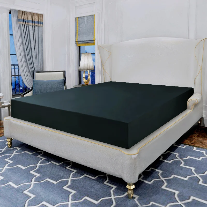 Hypoallergenic Silk Sheets for Sensitive SleepersElegant Comfort Essential 1 Piece Solid Fitted Sheet - All Around Elastic Hypoallergenic Silk Sheets for Sensitive SleepersElegant Comfort Essential 1 Piece Solid Fitted Sheet - All Around Elastic
