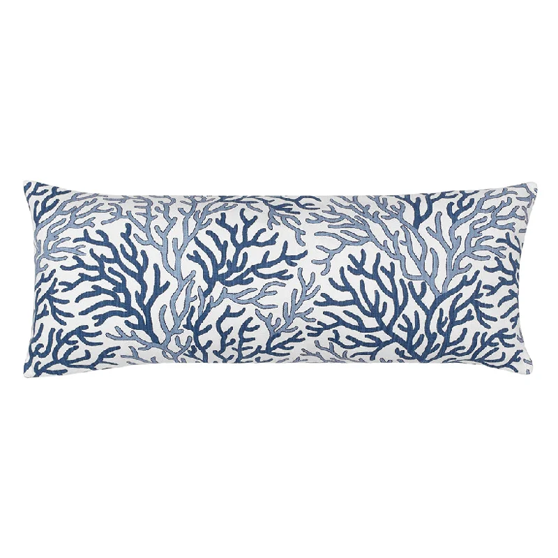 Kids Pillows with Fun DesignsThe Blue and Navy Reef Extra Long Lumbar Throw Pillow
