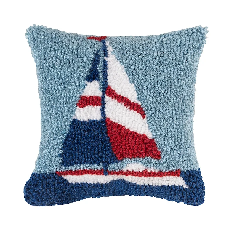 Firm Pillows for Side SleepersSailboat Hooked Mini Pillow