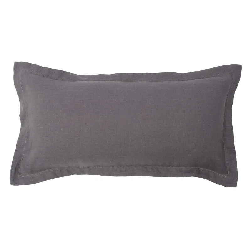 Down Alternative Pillows for Ethical ChoicesLane Grey Belgian Linen Throw Pillow