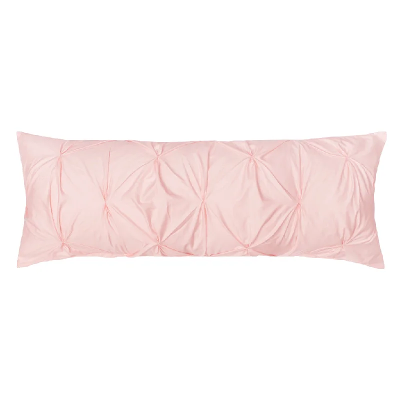 Square Pillows for Modern Home DecorThe Pink Pintuck Extra Long Lumbar Throw Pillow