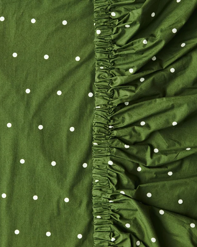 Quilted Cotton Sheets for a Warm and Inviting BedPolkadot Cactus Organic Cotton Baby Fitted Sheet
