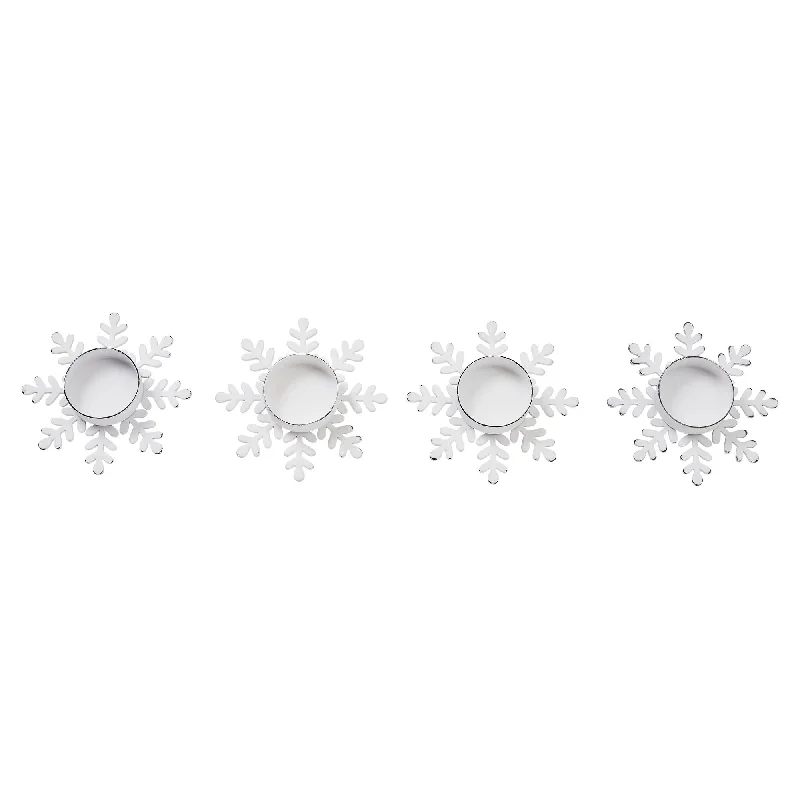 Bed skirts in neutral colors for easy pairingTealight Holder Snowflake Antique White Set of 4 0.6x4.13x4.13 Bed skirts in neutral colors for easy pairingTealight Holder Snowflake Antique White Set of 4 0.6x4.13x4.13