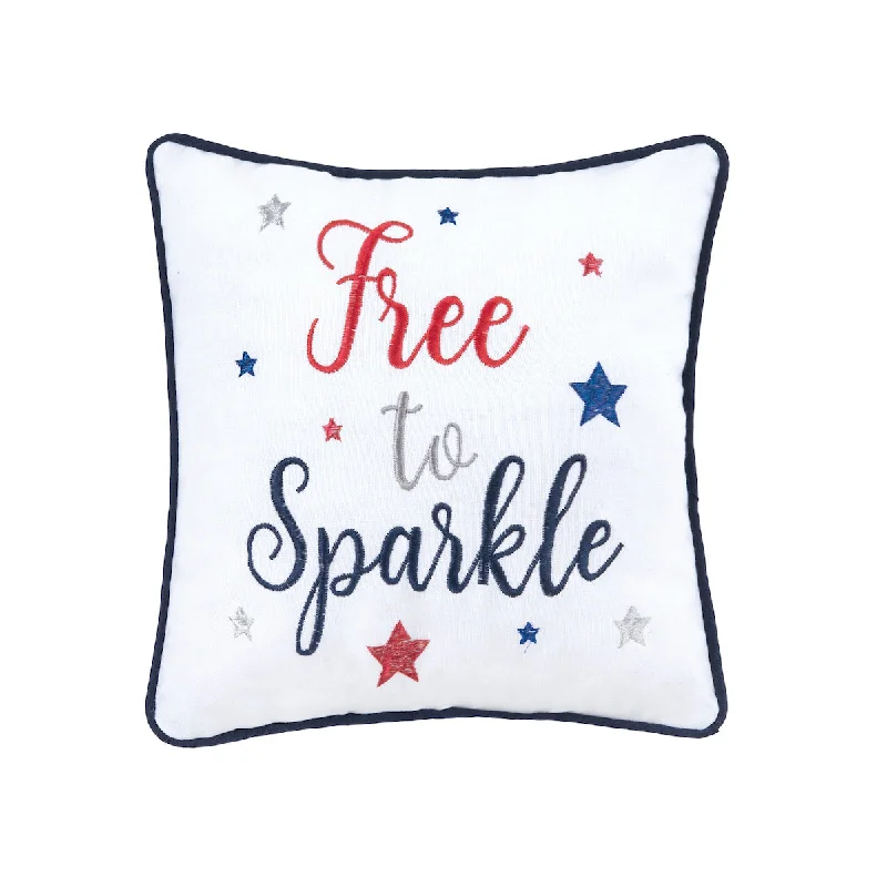 Velvet Pillows for a Touch of EleganceFree To Sparkle Mini Pillow